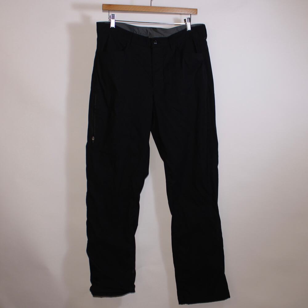 Eddie Bauer Black Outerwear Pants With Fleece Lining Size 34X32